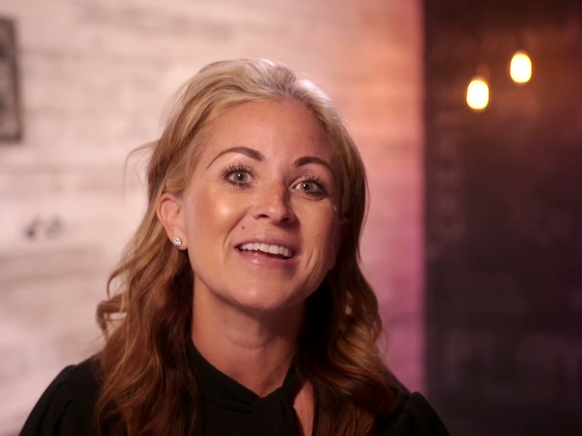 Erica Ballesteros on camera in a BYND-built studio